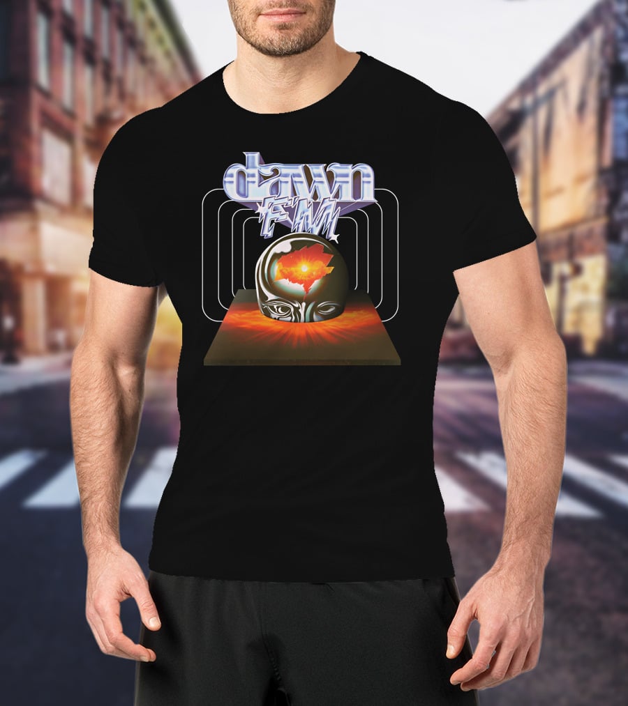 Dawn FM Surreal Orb And Geometric Energy Burst T-Shirt