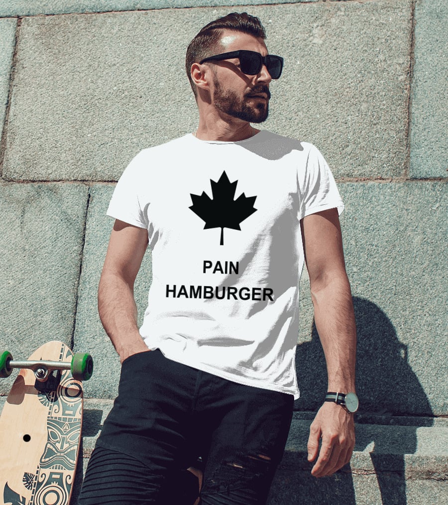 Pain Hamburger Maple Leaf T-Shirt