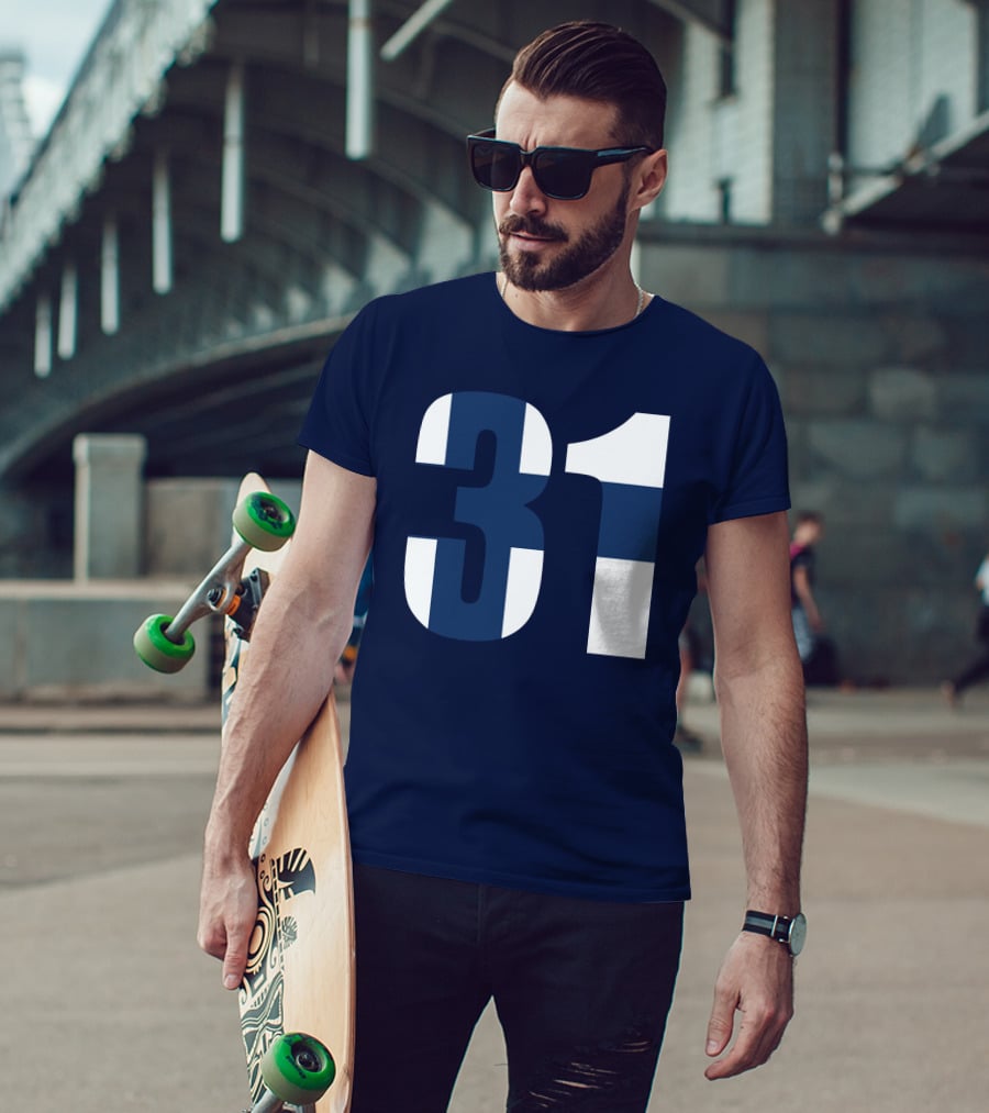 Nafo Finland 31 Finnish Flag Stripes T-Shirt