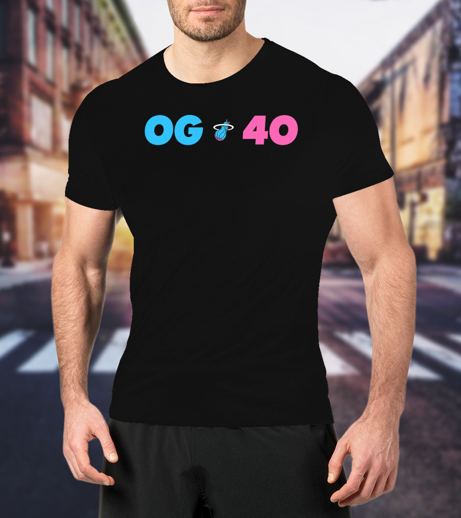 OG 40 Miami Heat Basketball T-Shirt