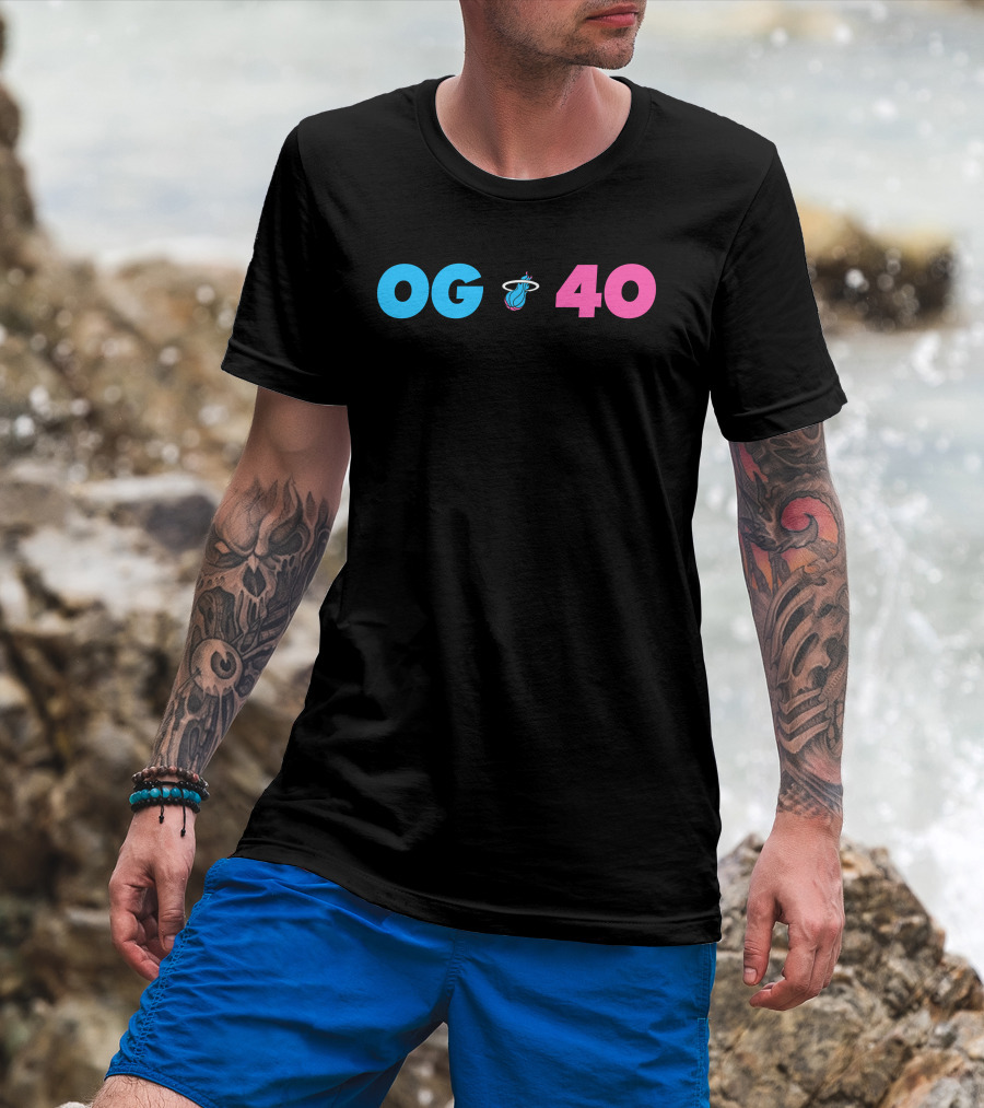 OG 40 Miami Heat Basketball T-Shirt