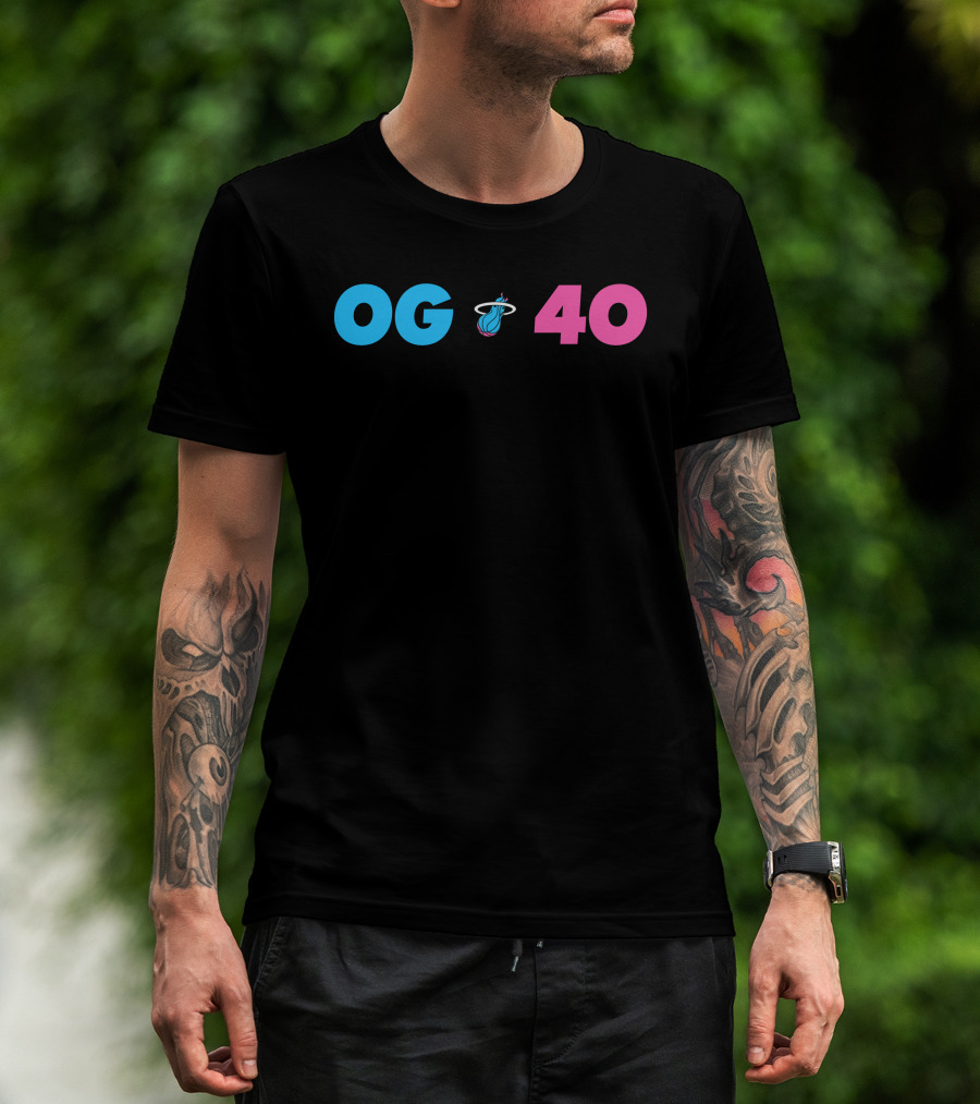 OG 40 Miami Heat Basketball T-Shirt