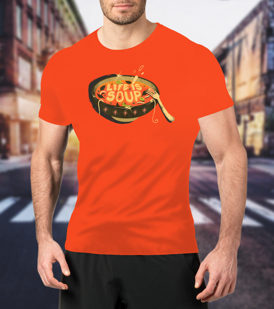 Galactixy Illustrations Life Is Soup Bowl T-Shirt