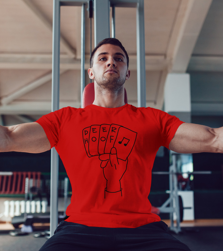Deer Hoof Music Card Hand T-Shirt