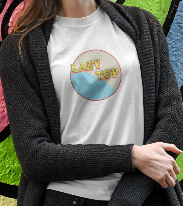 LAZY TOP Retro Circular T-Shirt