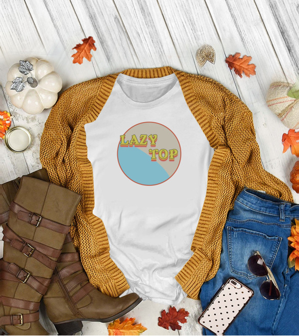 LAZY TOP Retro Circular T-Shirt