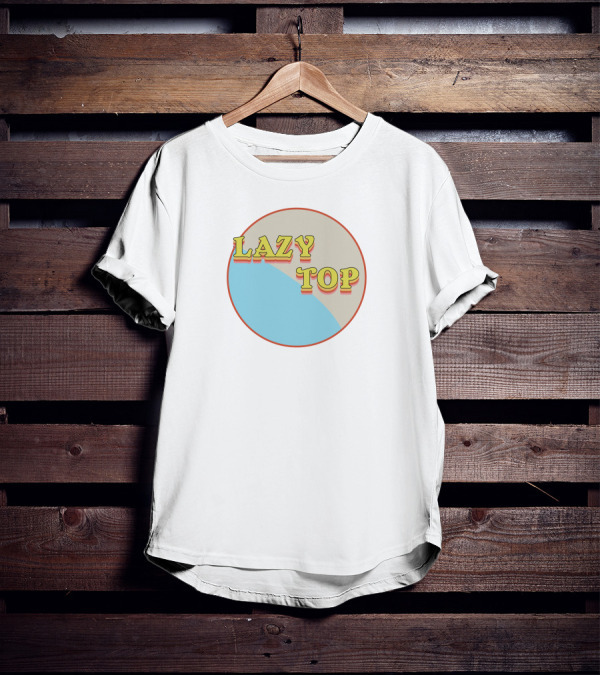 LAZY TOP Retro Circular T-Shirt