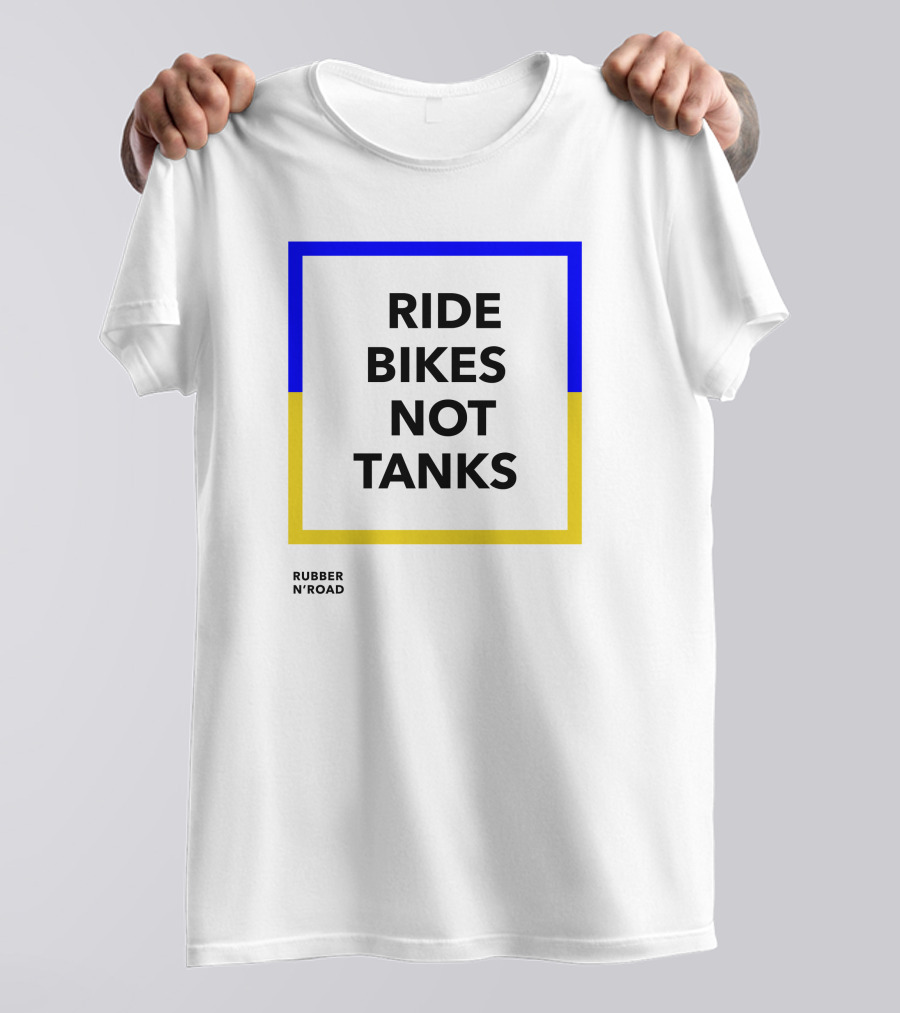 RIDE BIKES NOT TANKS RUBBER N'ROAD T-Shirt