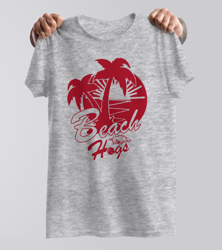 Tampa Bound Beach Hogs Pig Logo Palms And Sunset T-Shirt