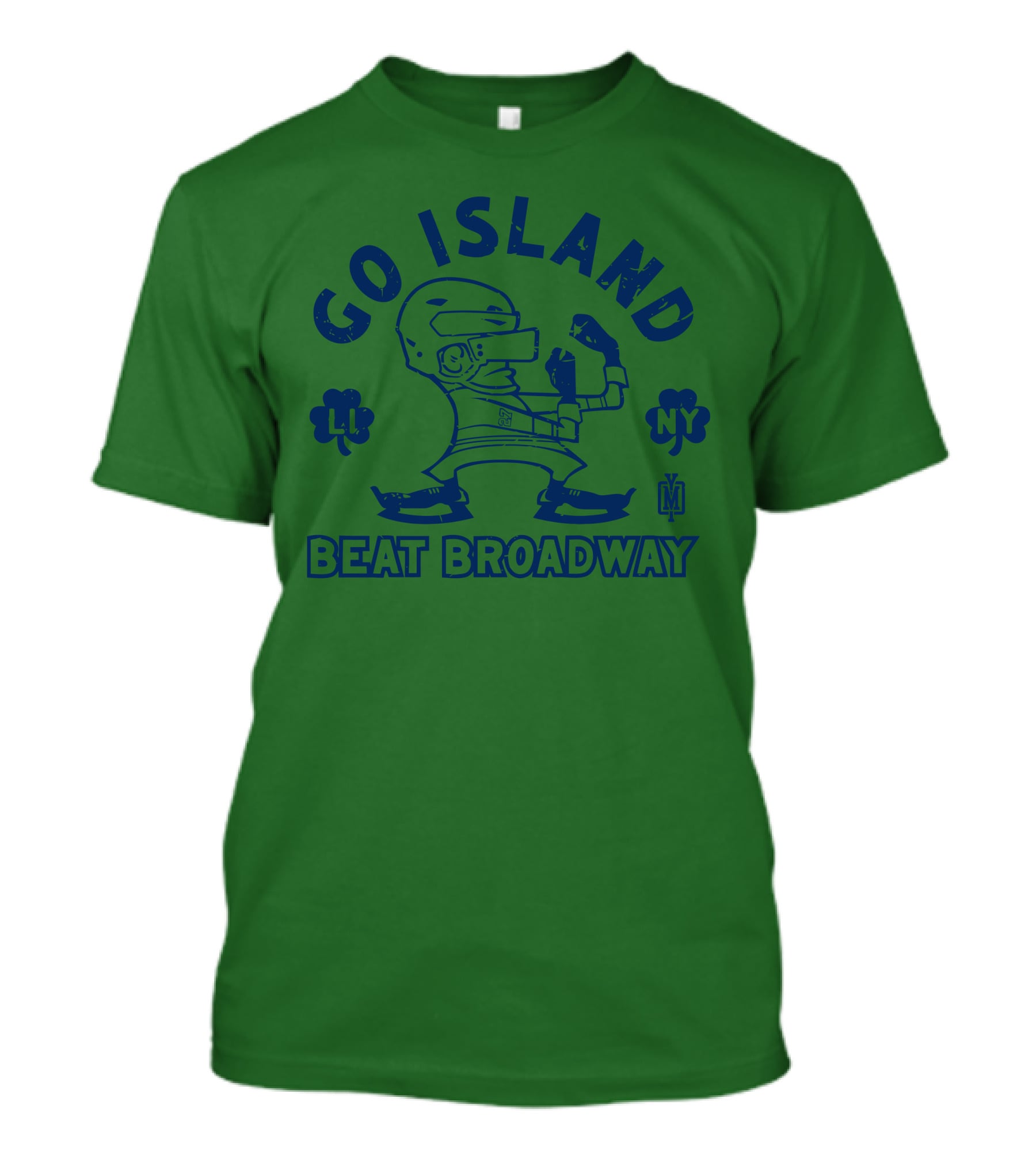 Go Island Beat Broadway NY LI Helmets Yes Men Outfitters T-Shirt