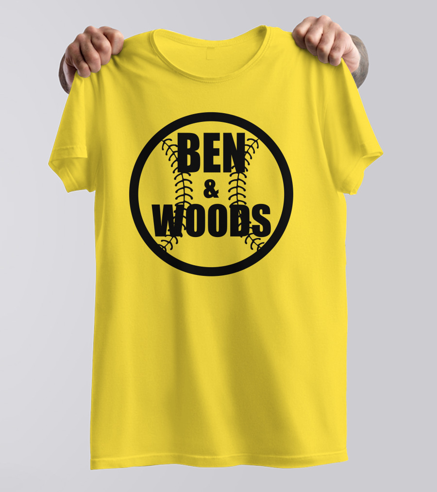 Ben And Woods Baseball Stitching Circle T-Shirt