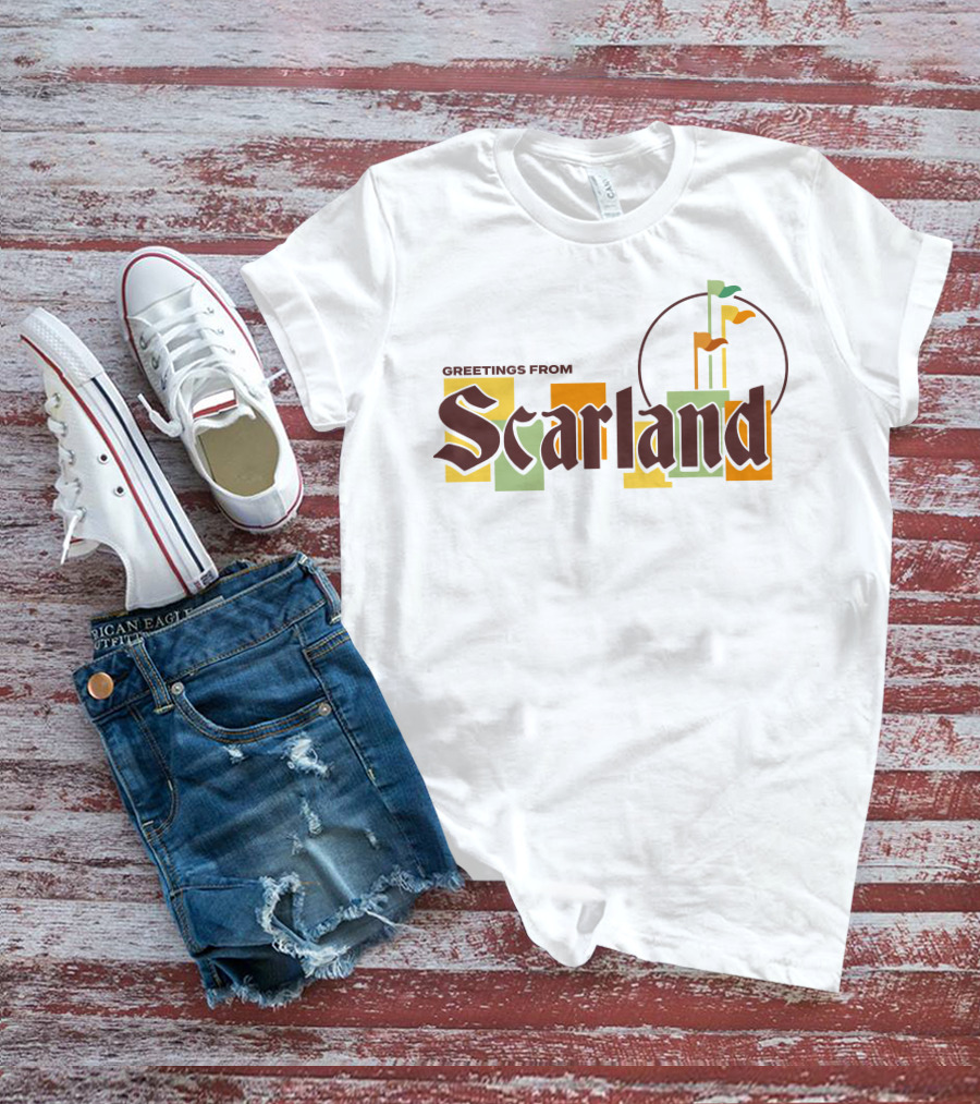 Greetings From Scarland Goodtimeswithscar Merch Flags T-Shirt
