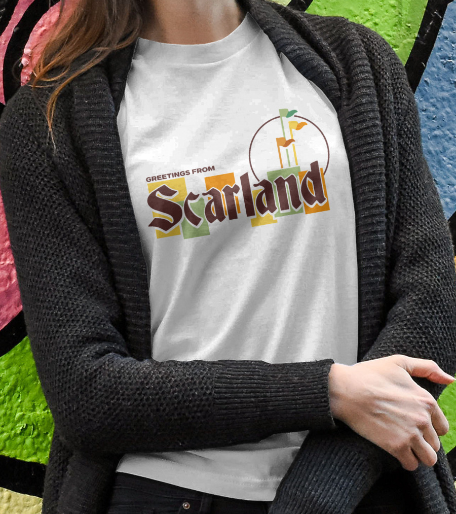 Greetings From Scarland Goodtimeswithscar Merch Flags T-Shirt