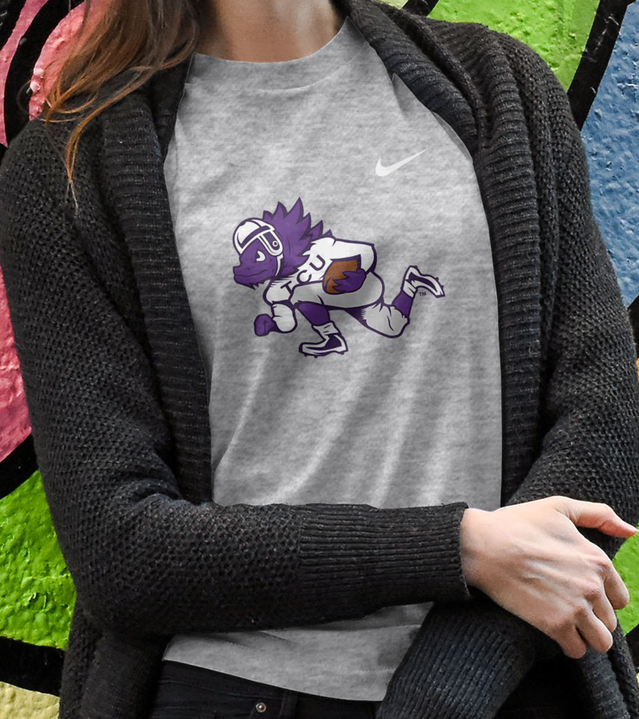 TCU Horned Frog Football Player T-Shirt