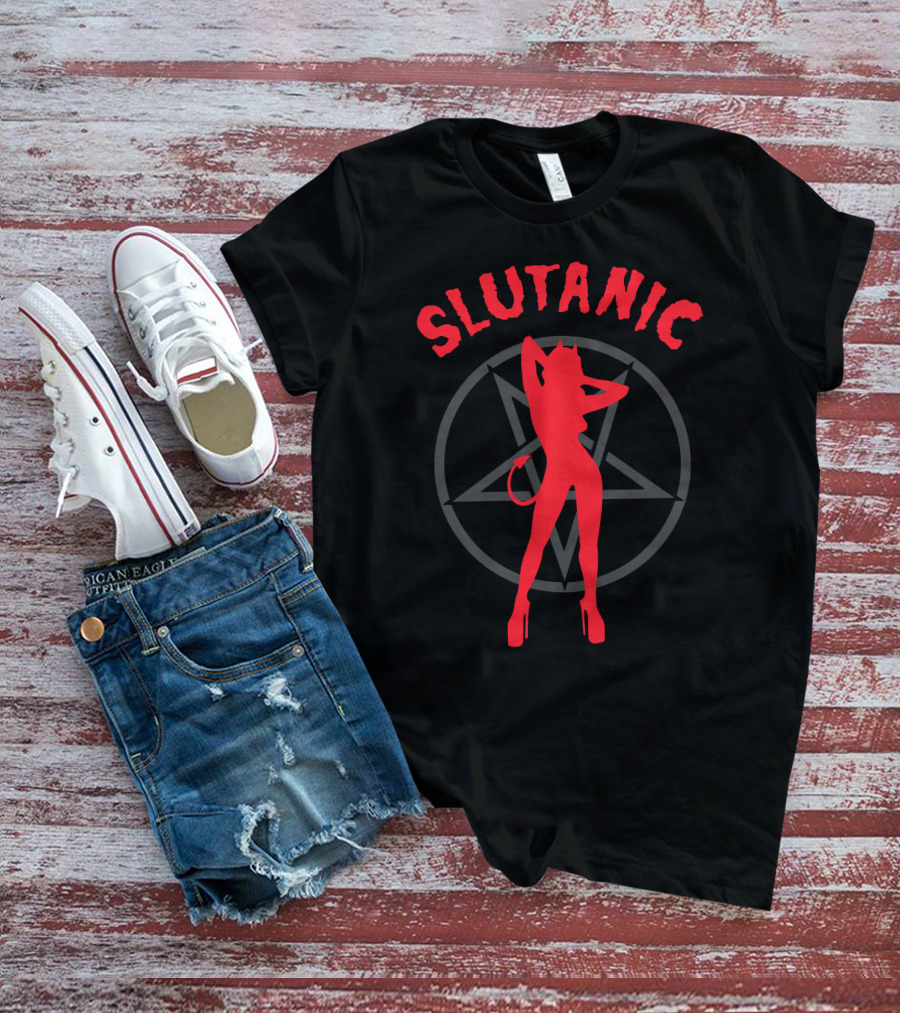 Shirtsthtgohard Shop Slutanic Devil Pentagram T-Shirt