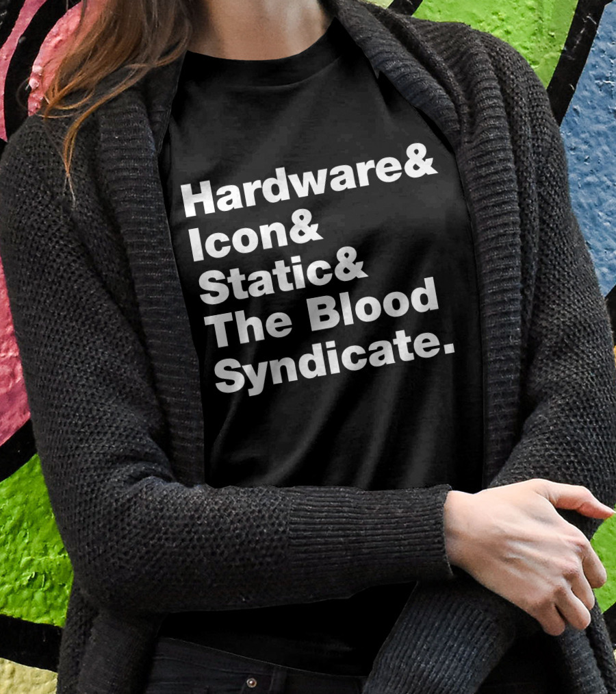 Hardware Icon Static The Blood Syndicate T-Shirt