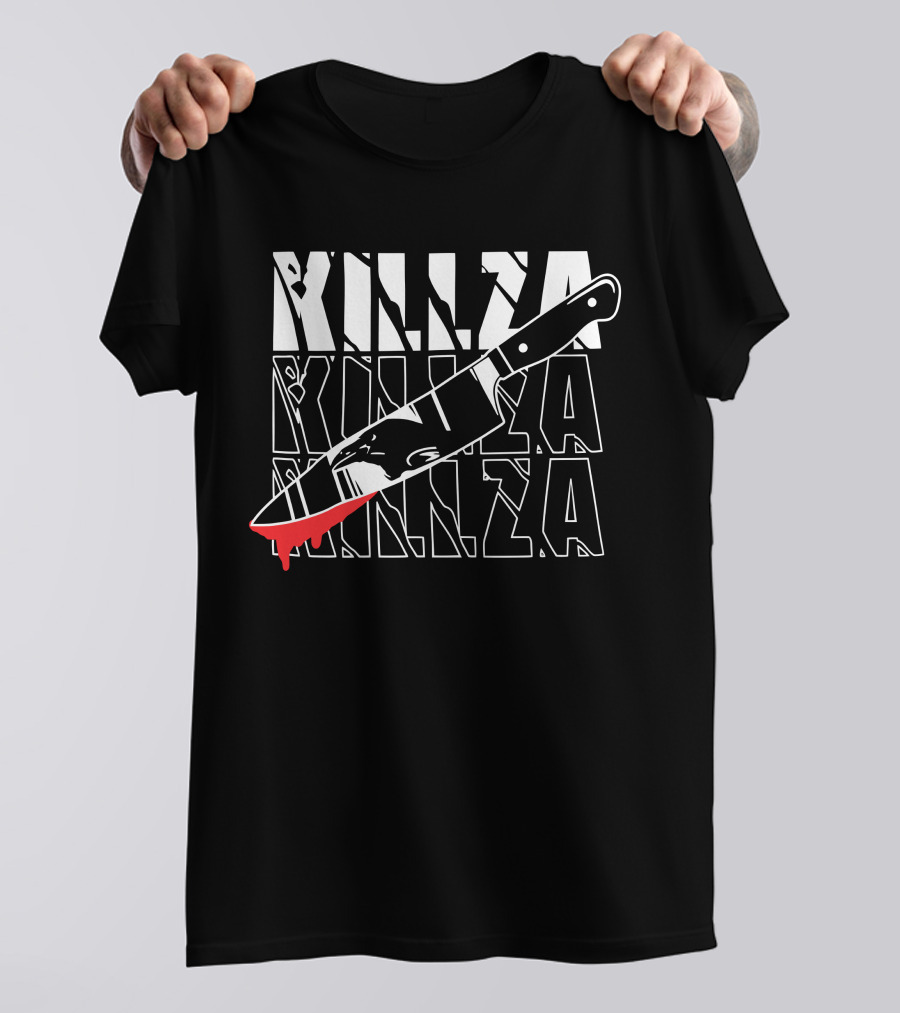 Ph1lza Merch Killza Blood Knife T-Shirt