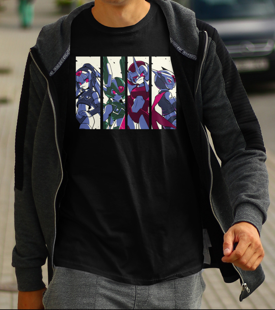Mega Man Zero Four Guardians Characters T-Shirt