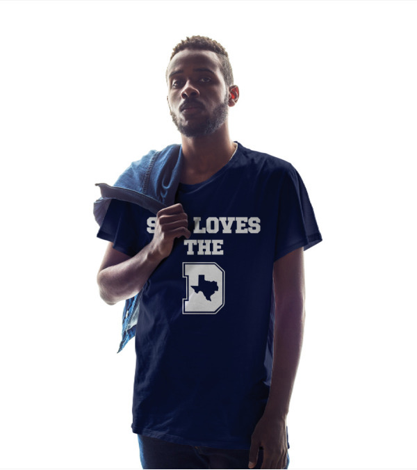 She Loves The Dallas Cowboys Texas Map And D T-Shirt
