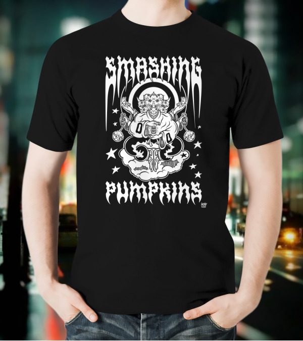 Smashing Pumpkins Rhinoceros Cloud Stars T-Shirt