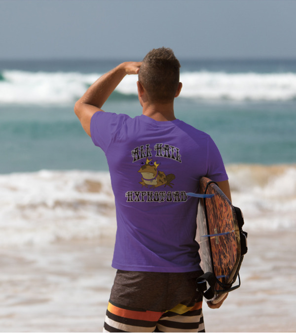 All Hail Hypnotoad Purple Crowned T-Shirt