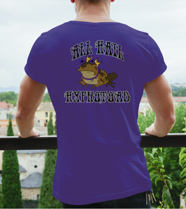 All Hail Hypnotoad Purple Crowned T-Shirt