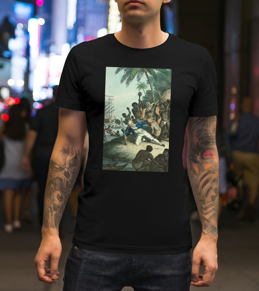 Hawaiians Killed Captain Cook Historic Encounter T-Shirt