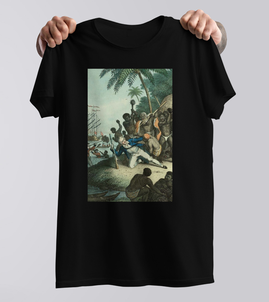 Hawaiians Killed Captain Cook Historic Encounter T-Shirt