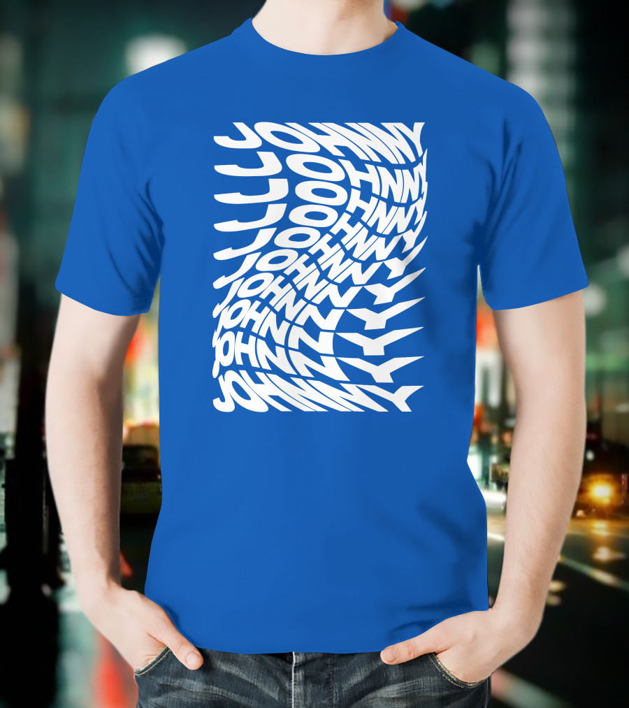 Johnny Orlando Johnny Optical Illusion Text T-Shirt