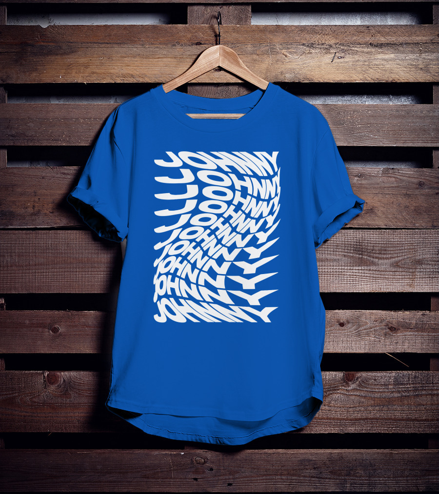 Johnny Orlando Johnny Optical Illusion Text T-Shirt
