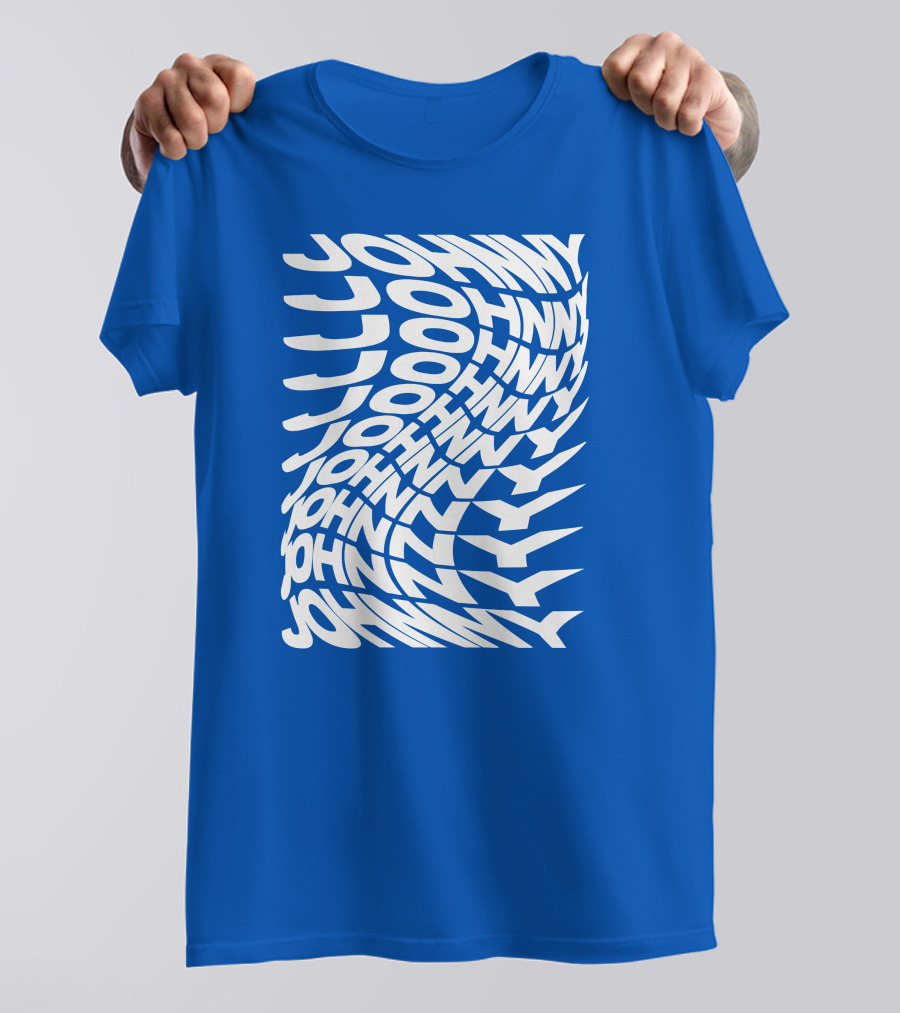 Johnny Orlando Johnny Optical Illusion Text T-Shirt