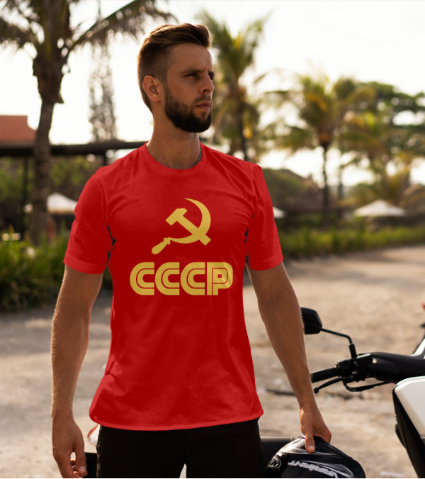 Schotthappens CCCP Soviet Hammer And Sickle Red T-Shirt