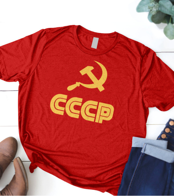 Schotthappens CCCP Soviet Hammer And Sickle Red T-Shirt