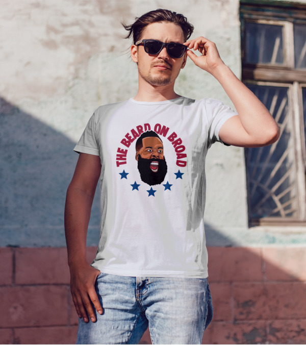 The Beard On Broad Stars James Harden T-Shirt