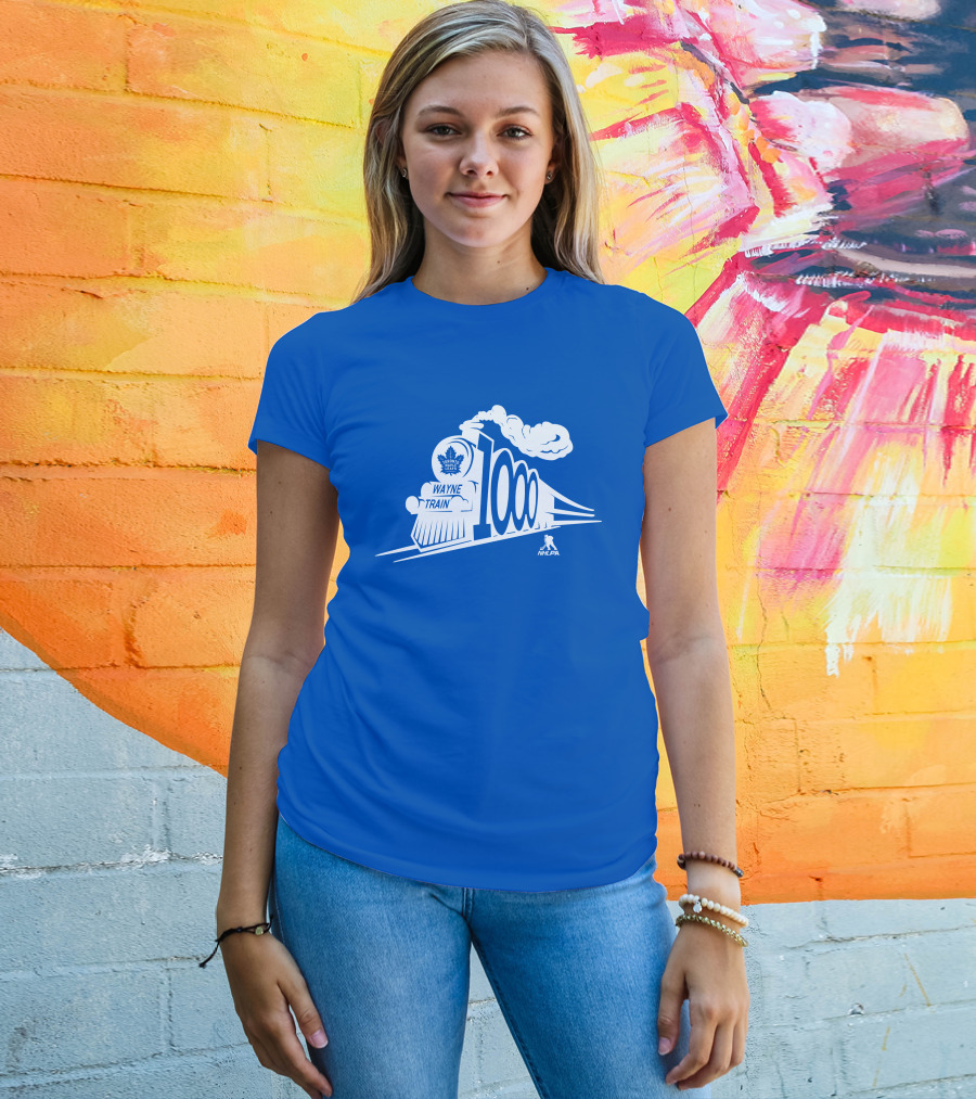 Toronto Maple Leafs Wayne Train NHLPA 1000th T-Shirt