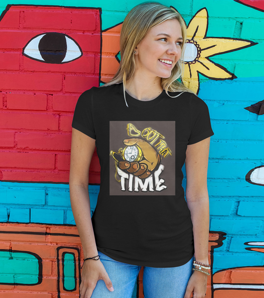 Malik Dunbar Bout That Time Pocket Watch Hand Graffiti T-Shirt