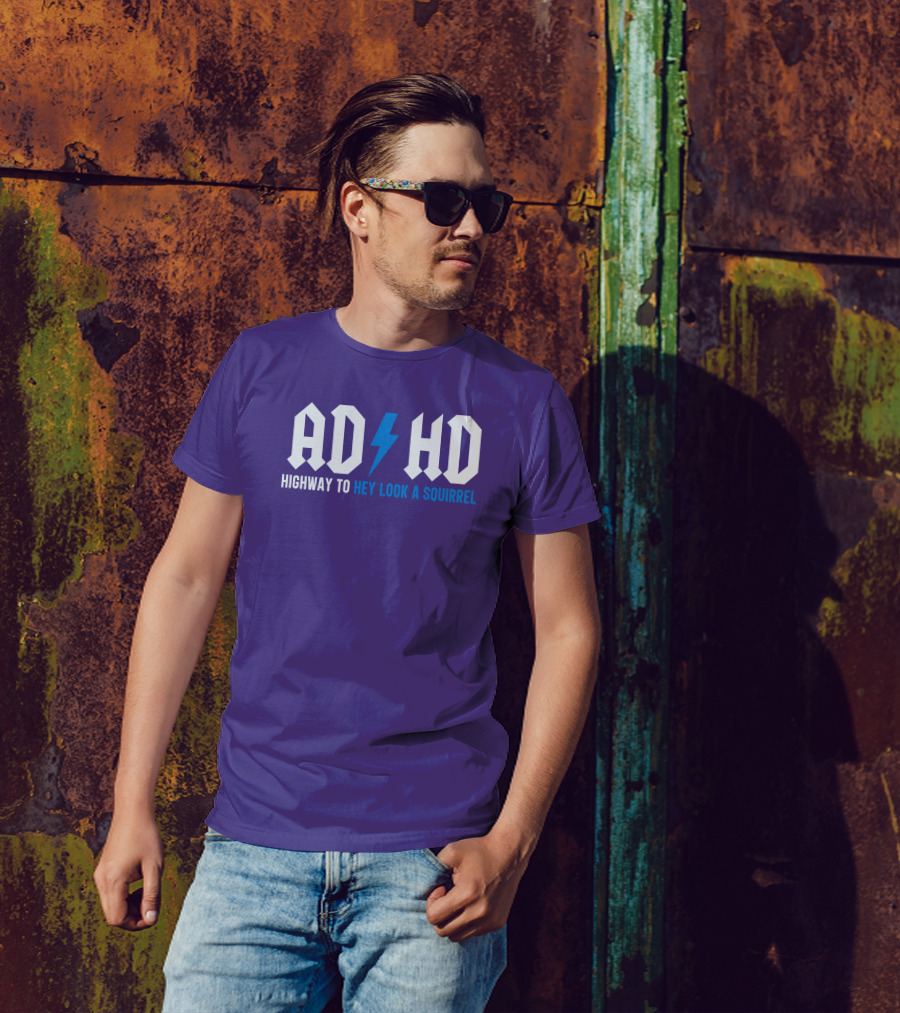 ADHD Highway To Hey Look A Squirrel Vintage Rock T-Shirt