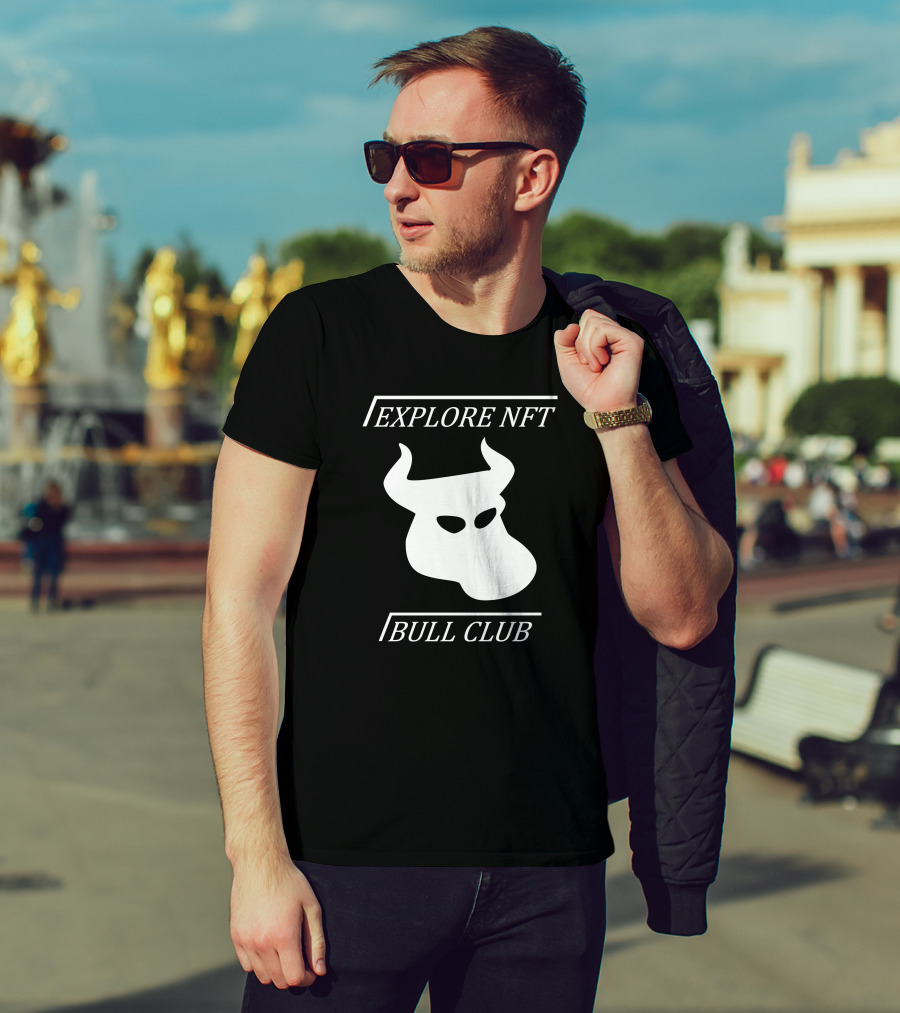 Explore NFT Bull Club Iconic Horned T-Shirt