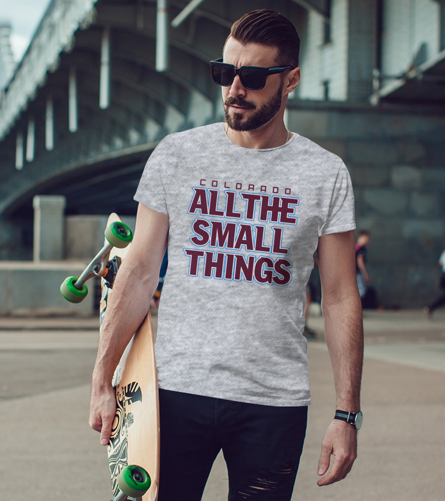 Colorado Hockey All The Small Things Retro T-Shirt