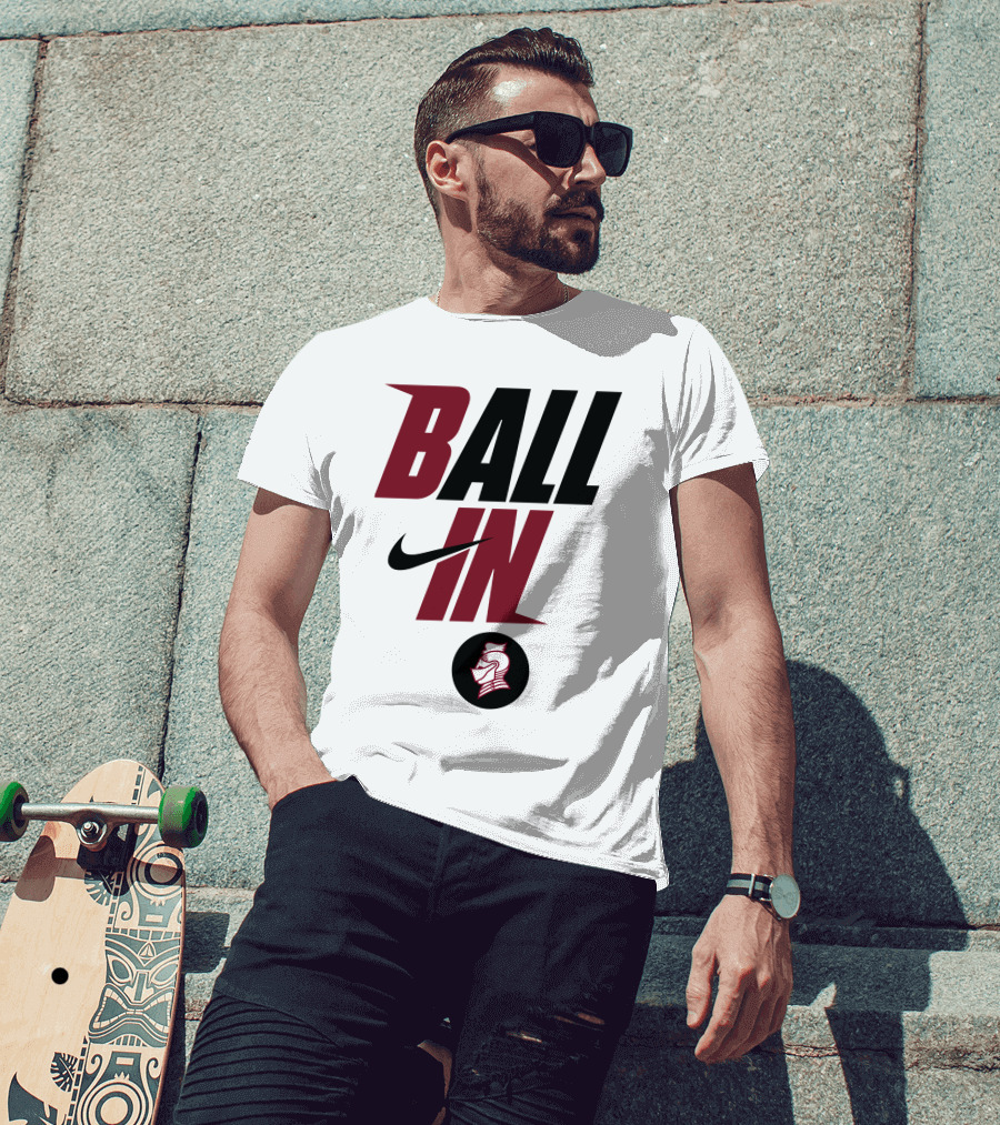 Ball In Bellarmine University Football Knight T-Shirt