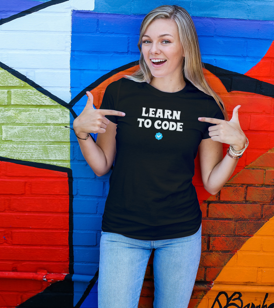 Learn To Code Verified Checkmark T-Shirt