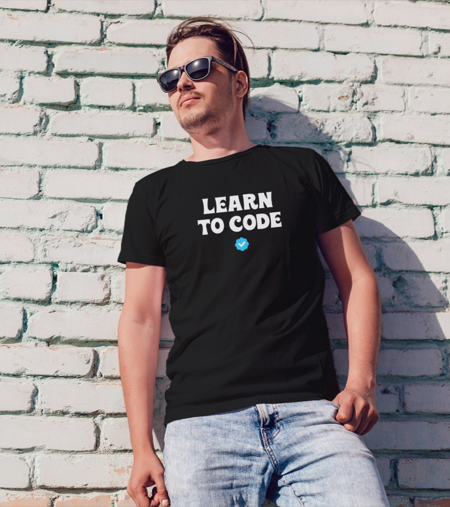 Learn To Code Verified Checkmark T-Shirt