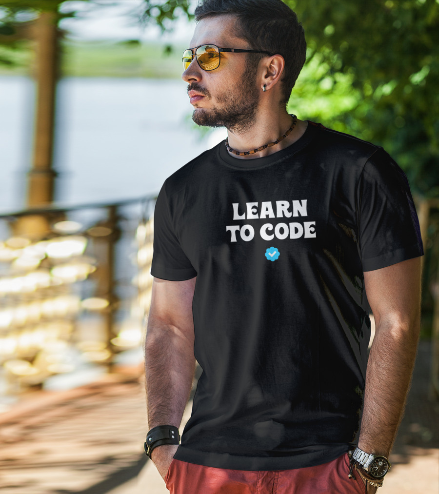 Learn To Code Verified Checkmark T-Shirt