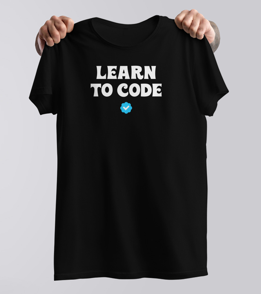 Learn To Code Verified Checkmark T-Shirt