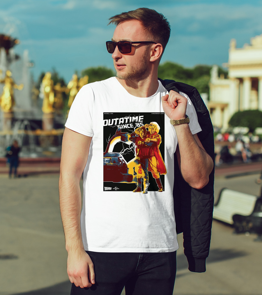 Outatime Since '85 Back To The Future Doc And Marty T-Shirt