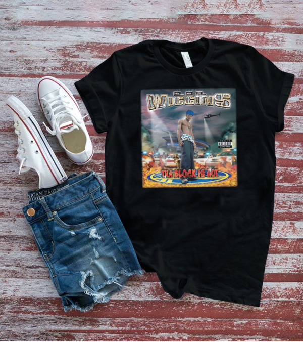 Wiggins Tha Block Is Hot NBA Trophy Helicopter Police Cars Flames T-Shirt