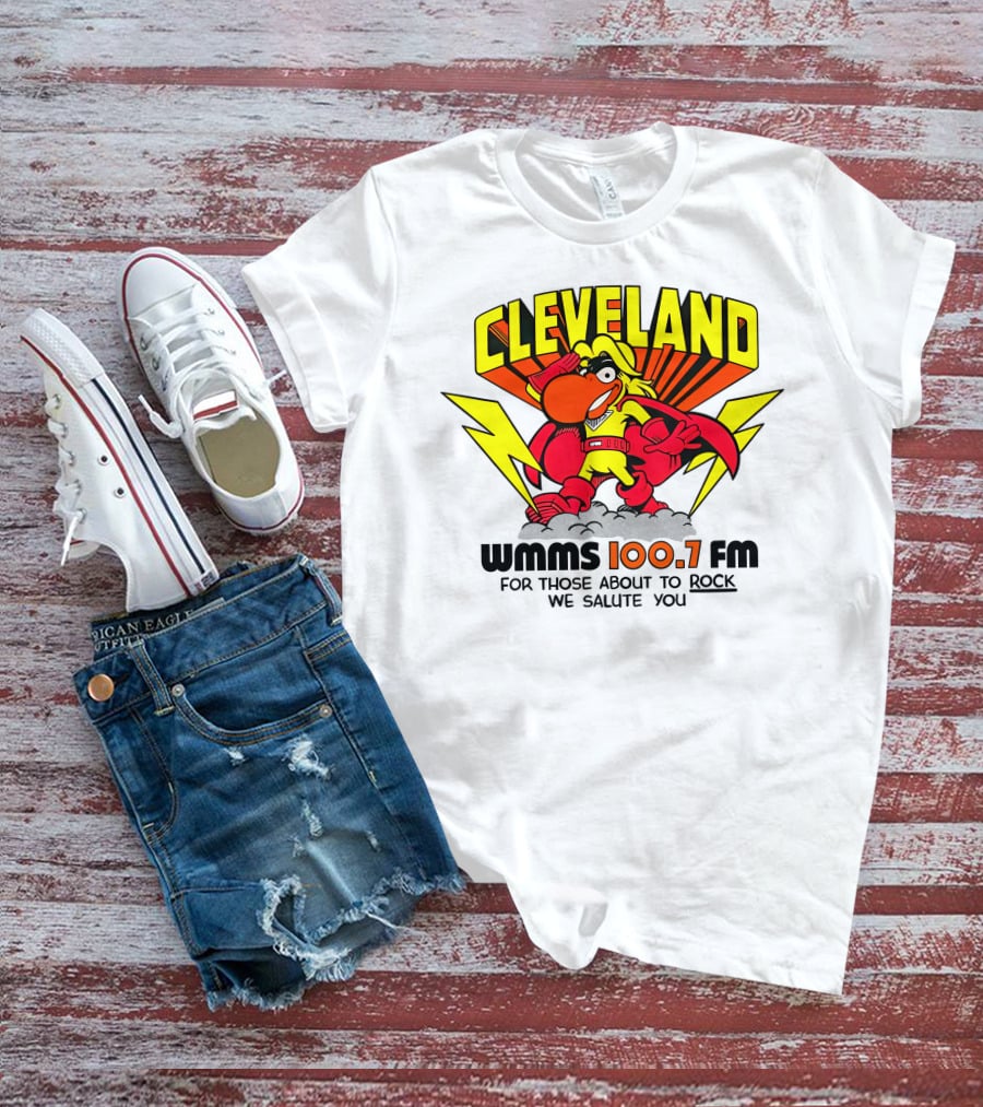 Cleveland WMMS 100.7 FM For Those About To Rock We Salute You T-Shirt