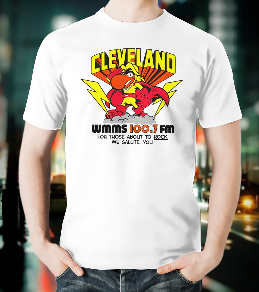 Cleveland WMMS 100.7 FM For Those About To Rock We Salute You T-Shirt