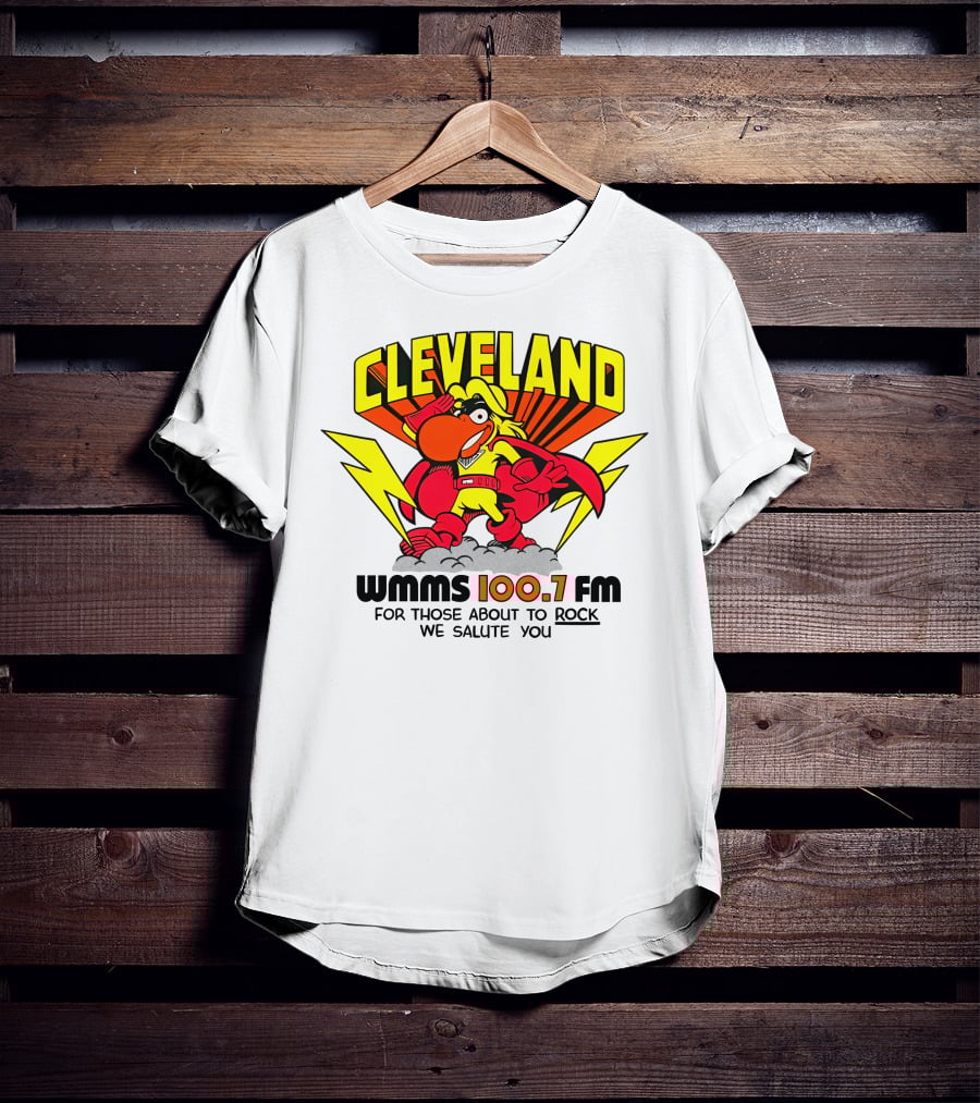 Cleveland WMMS 100.7 FM For Those About To Rock We Salute You T-Shirt
