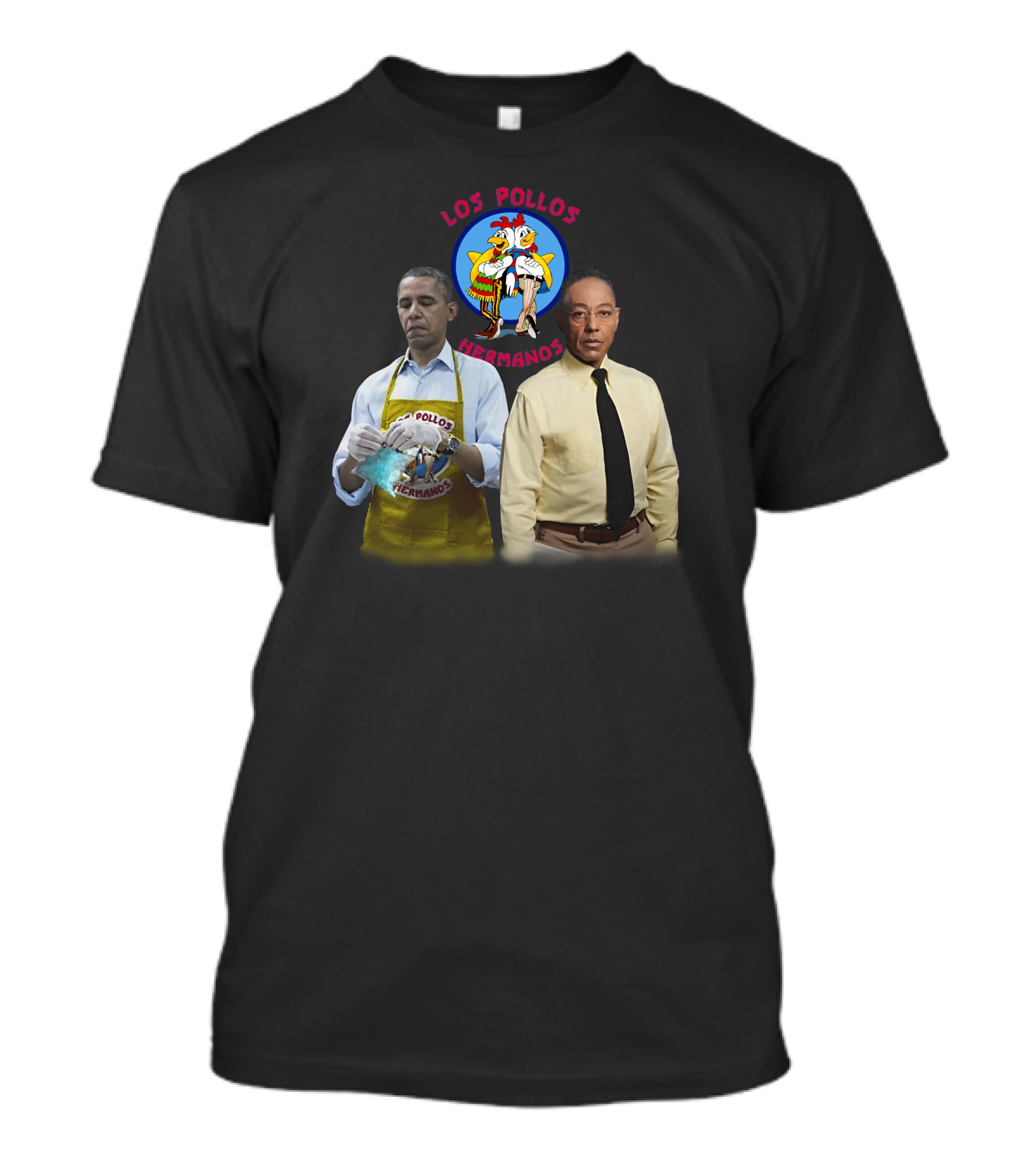 Barack Obama Gus Fring Los Pollos Hermanos Breaking Bad Fusion T-Shirt